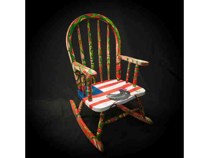 Hand-Painted Windsor Children's Rocking Chair