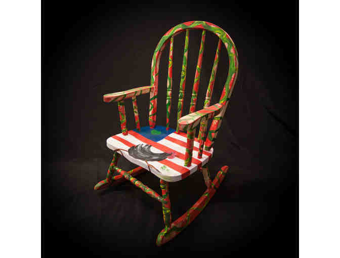 Hand-Painted Windsor Children's Rocking Chair