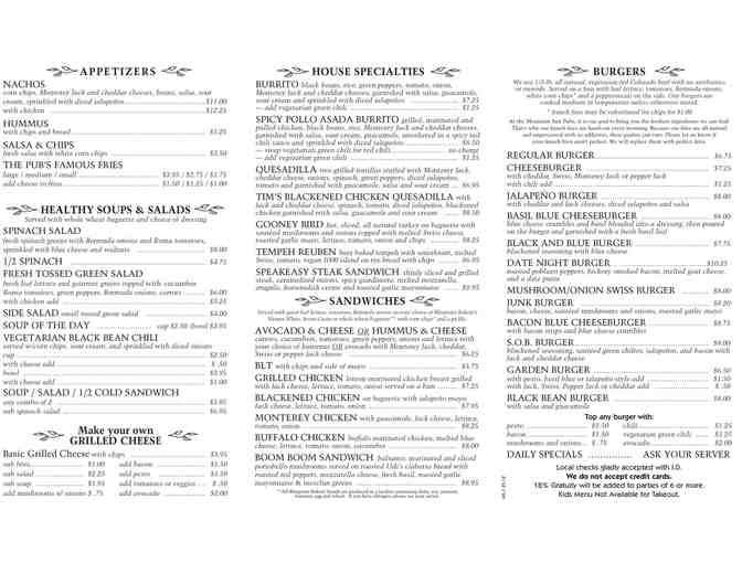 Mountain Sun Brewery - $25 gift certificate