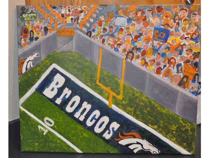 5th Grade Broncos themed Artwork