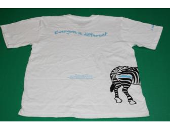 Cloud 9 World Inspirational Zebra kids t-shirt, size M, 8-9 yr