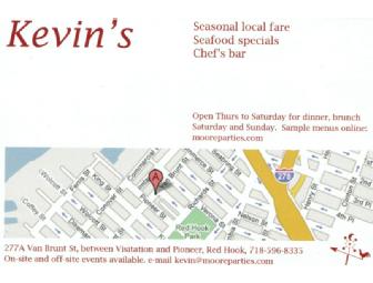 Brunch for two at Kevin's Seafood Restaurant