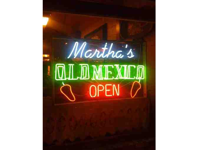 $30 Gift Certificate for Martha's Old Mexico Restaurant