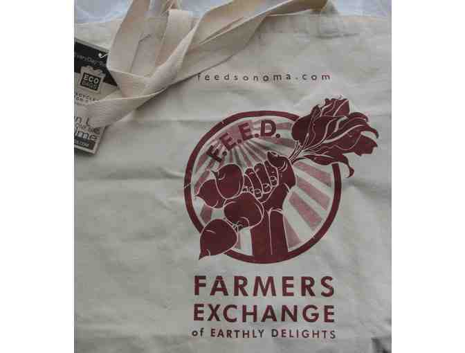 Farmers Exchange Feed Bin & Eco Canvas Tote Bag from FEED Sonoma