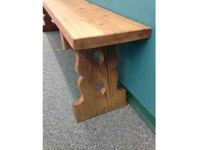 Handcrafted Redwood Bench