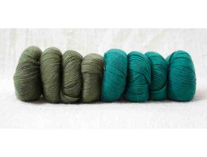 Castle Yarn Package - Aquamarine and Olive