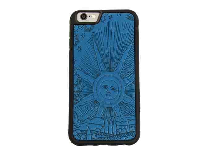 Leather Case for iPhone 6 Plus - Sun design