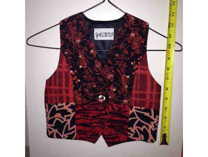 Original Vest of Kimono Silk - child sz 2-4 years