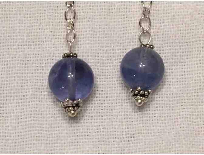 Elegant Handmade Earrings in Playful Blue
