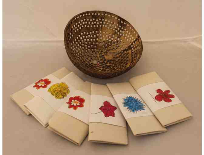 Basket of Six Handmade Flower Seed Packets