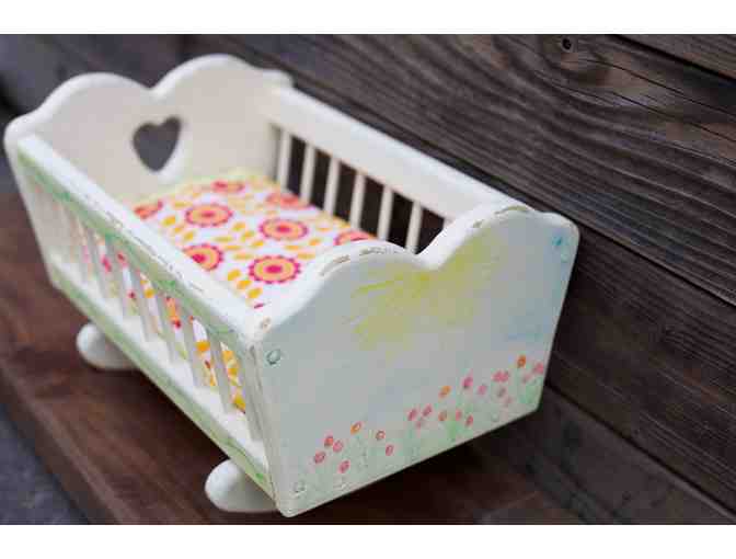 Wooden Baby Doll Cradle