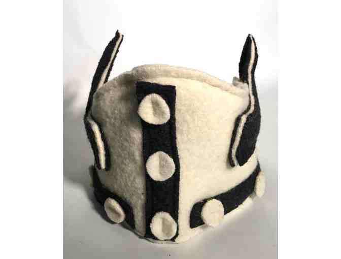 Handmade Felt Viking Helmet