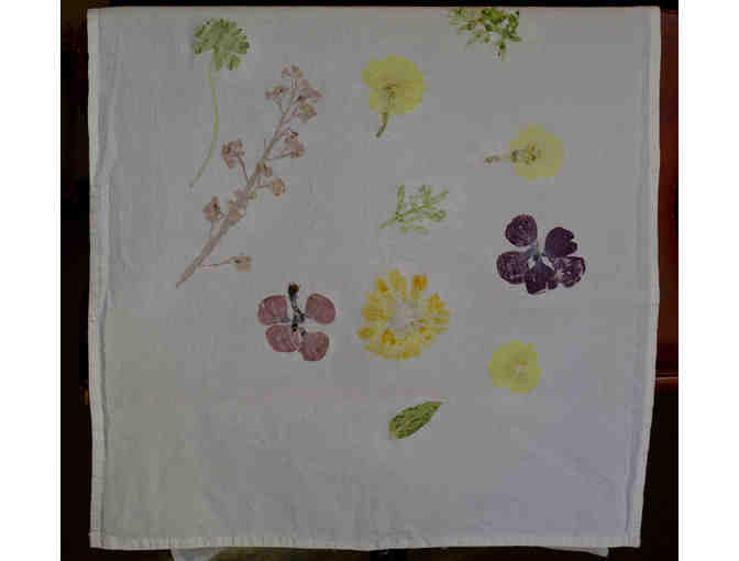 Nature Print Tea Towel by Dragonfly Kindergarden