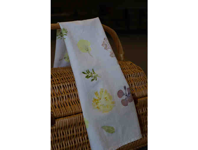 Nature Print Tea Towel by Dragonfly Kindergarden