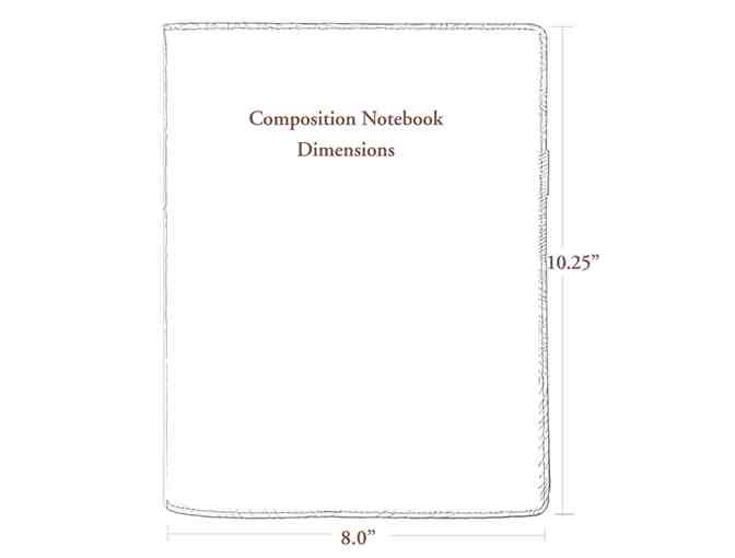 OBERON LEATHER COMPOSITION NOTEBOOK COVER - SUNFLOWER