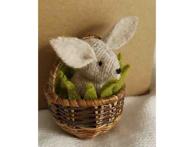 Grey Bunny and Chicks - Hand made by Ms Prosser