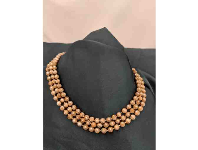 Cut Pearls Triple Length Necklace - by Joanne Radermacher