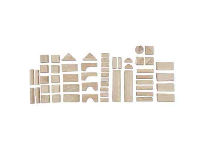 Natural Wood Block Set - 60 pieces in gently used, excellent condition