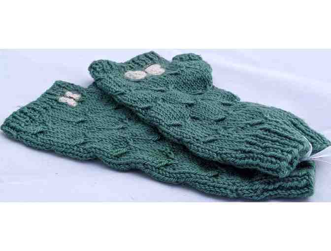 'Catching Butterflies' fingerless gloves - knitt by Ms. McKenzie