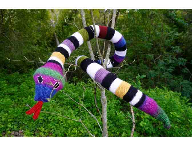 Hand-knitted 6 foot long Severus Snake