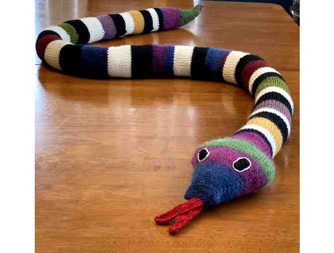 Hand-knitted 6 foot long Severus Snake