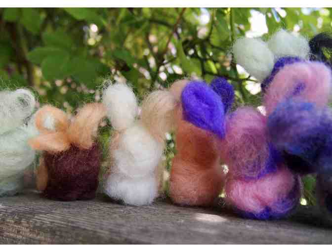 Felted Wool Bunny Family