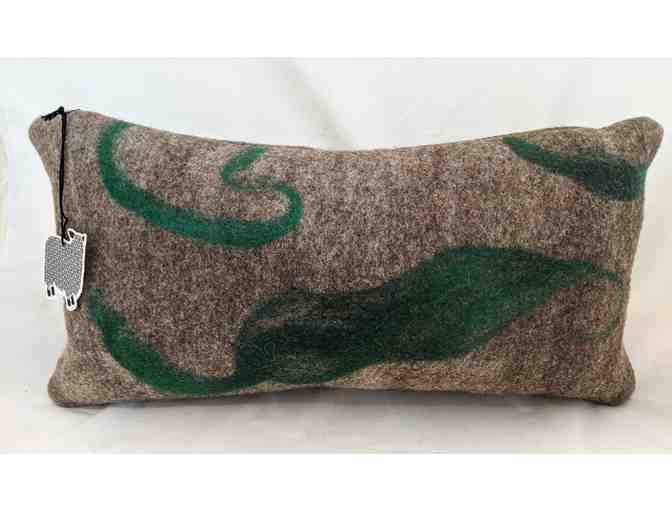 Beautifully Felted Wool Pillow