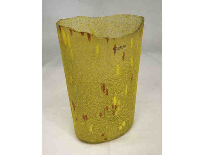 Kosta Boda Yellow Swedish Art Glass Vase