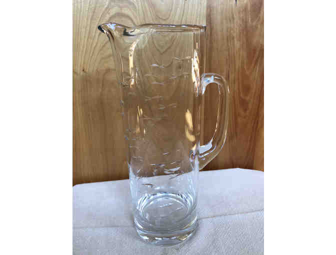 Reef Glass Pitcher from Crate and Barrel