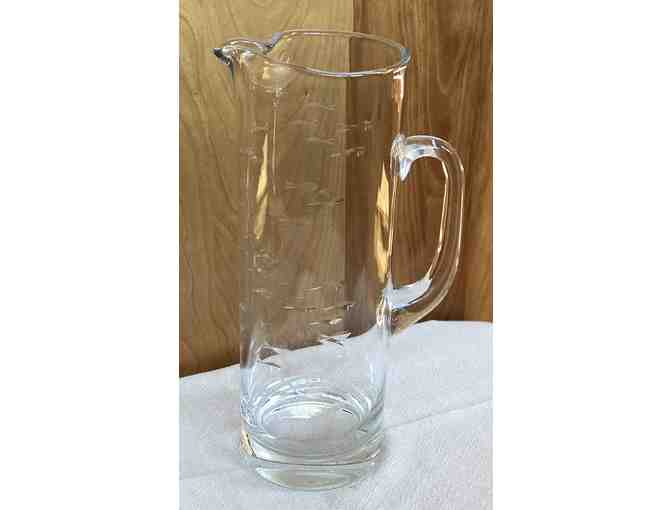 Reef Glass Pitcher from Crate and Barrel