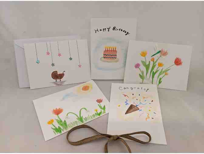 Handmade Greeting Cards - Set of 5