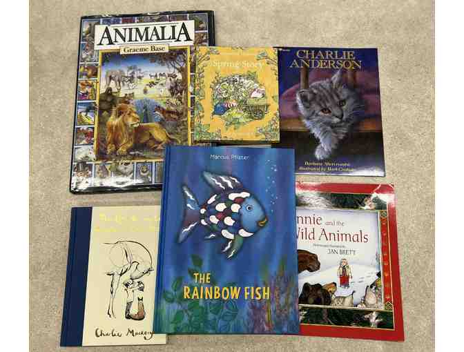 Animal Themed Stories (6 books) and Beeswax Candle
