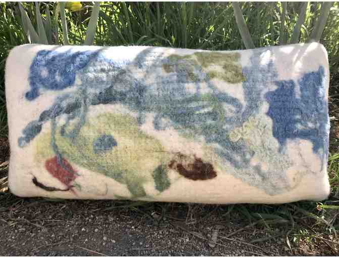 Beautifully Felted Wool Pillow