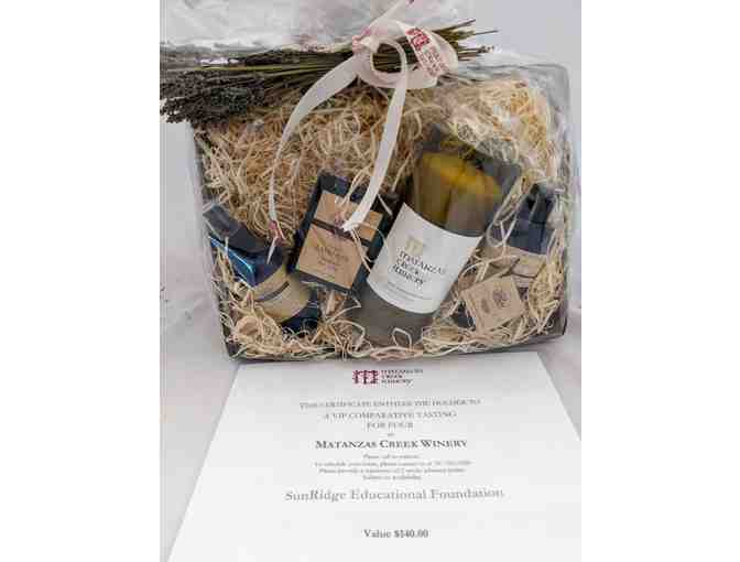Tour and Tasting For 4 at Matanzas Creek Winery + Lavender Gift Basket