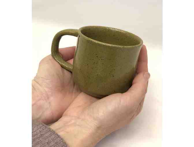 Green mug by Olivet Ceramics