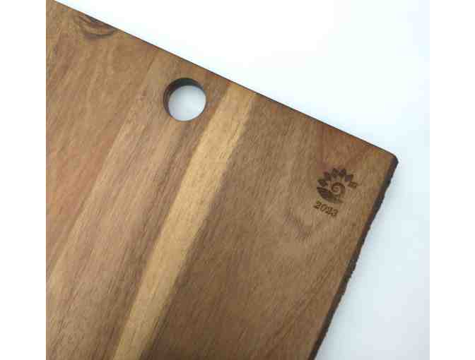 Engraved Exotic Wood Charcuterie Board by Class 2