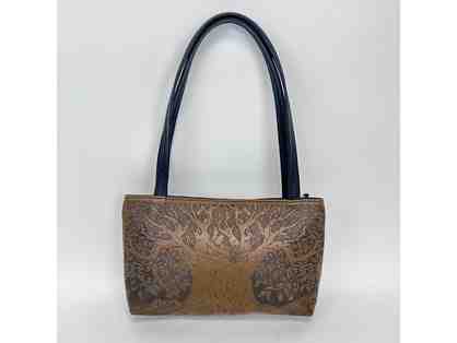 Leather Embossed Handbag - Tree of Life