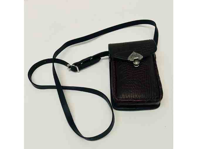 Leather Embossed Handbag - Just the Essentials - Photo 1