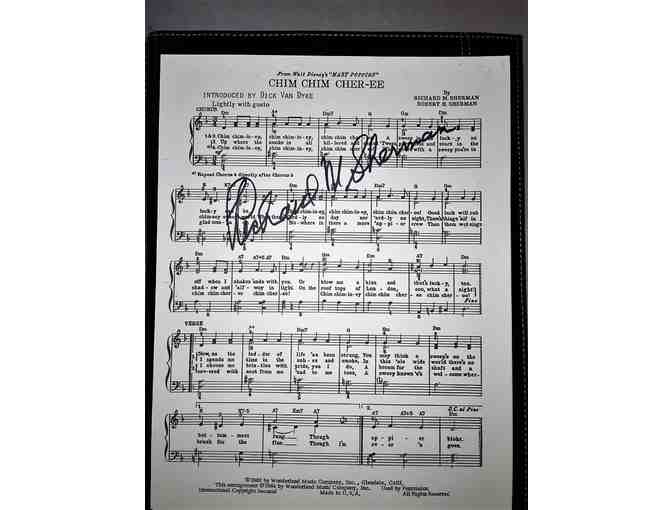 Richard M. Sherman Autographed Sheet Music ('Chim Chim Cher-ee') #1