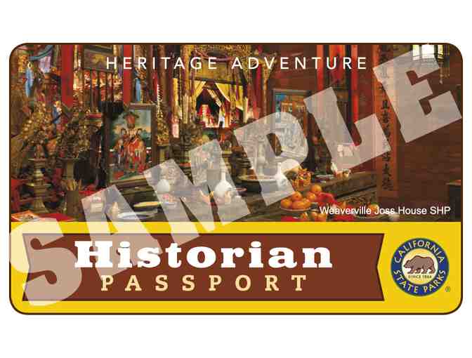 California State Park - Historian Passport Day Use Admission Annual Pass