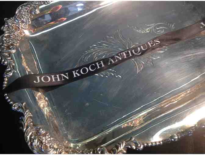 Antique Silver Plated Cake Tray
