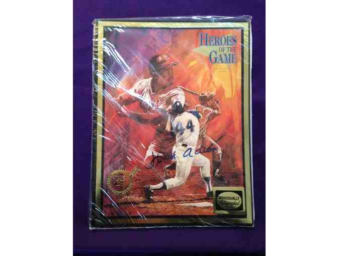 Heroes Of The Game Autographed Book By Hank Aaron