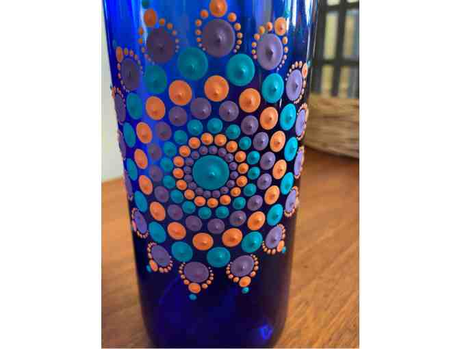 Painted Mandala Wine Bottle - TANGO2 Style
