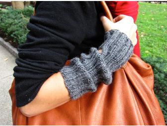 Hand-Knitted Hat & Wrist Warmers