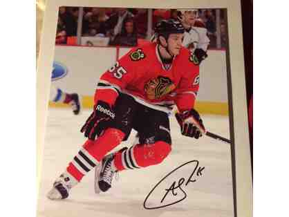 Blackhawks! Framed and autographed photo of Andrew Shaw