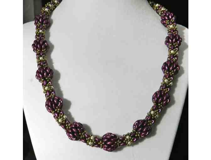 Bead & Pearl Necklace, made by Lisa Hall