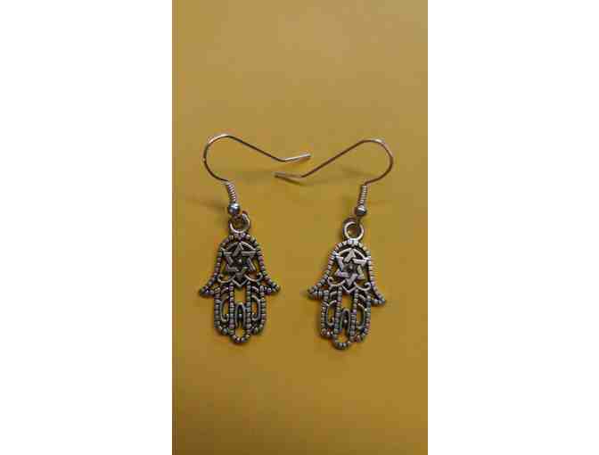Hamsa Hand Necklace and Earrings set
