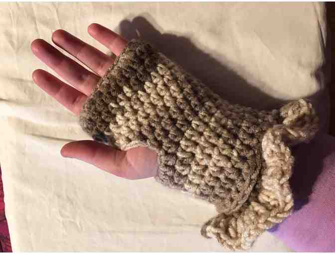 Hand Knit Fingerless gloves