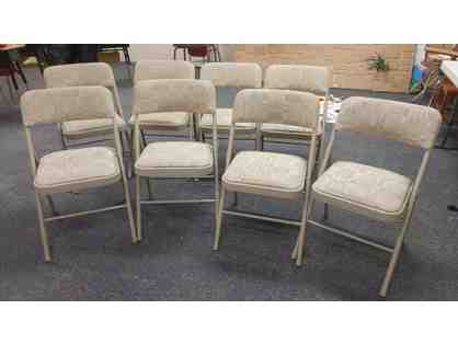 8 Folding chairs