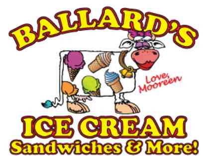 Ballard's Ice Cream, Sandwiches, and More $25 Gift Card